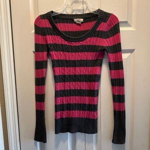 Women’s size medium pink and grey striped